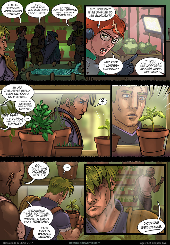 Oh, Gus. Insulting the hair AND the plant? You'll never win him over now...